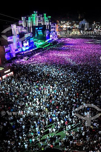  Vista geral do público e do Palco Mundo durante o Rock in Rio  - Rio de Janeiro - Rio de Janeiro (RJ) - Brasil