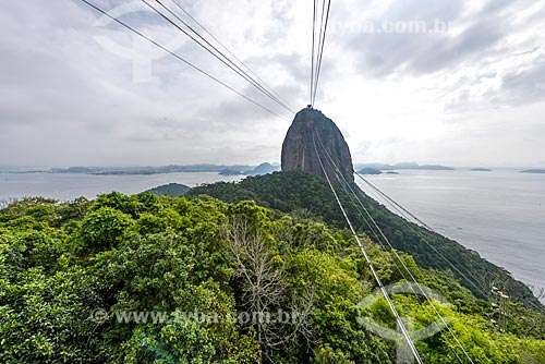  Vista do Pão de Açúcar durante a travessia entre o Morro da Urca  - Rio de Janeiro - Rio de Janeiro (RJ) - Brasil