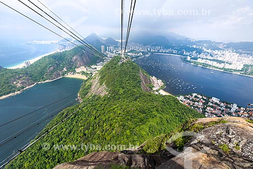  Vista do Pão de Açúcar durante a travessia entre o Morro da Urca  - Rio de Janeiro - Rio de Janeiro (RJ) - Brasil