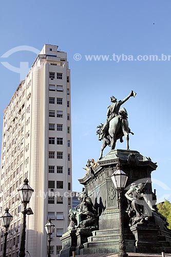  Estátua equestre de Dom Pedro I (1862) na Praça Tiradentes  - Rio de Janeiro - Rio de Janeiro (RJ) - Brasil