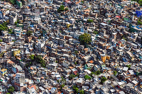  Vista da Favela da Rocinha a partir da trilha do Morro Dois Irmãos  - Rio de Janeiro - Rio de Janeiro (RJ) - Brasil