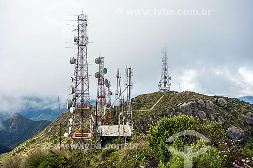  Torre de telecomunicação da PETROBRAS no Pico da Caledônia - Parque Estadual dos Três Picos  - Nova Friburgo - Rio de Janeiro (RJ) - Brasil