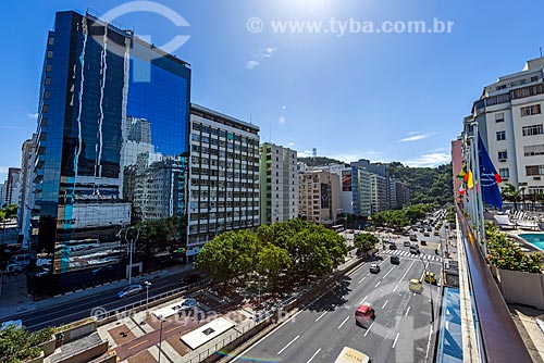  Vista da Avenida Princesa Isabel a partir do antigo Hotel Le Meridien - atual Hotel Windsor Atlântica  - Rio de Janeiro - Rio de Janeiro (RJ) - Brasil