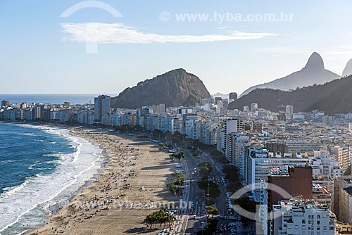  Vista geral da orla da Praia de Copacabana a partir do antigo Hotel Le Meridien - atual Hotel Windsor Atlântica  - Rio de Janeiro - Rio de Janeiro (RJ) - Brasil