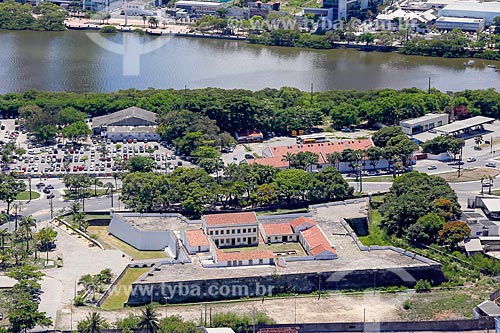  Foto aérea do Forte de São João Batista do Brum (1654)  - Recife - Pernambuco (PE) - Brasil