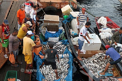  Mercado de Pescado no porto de Manaus  - Manaus - Amazonas (AM) - Brasil