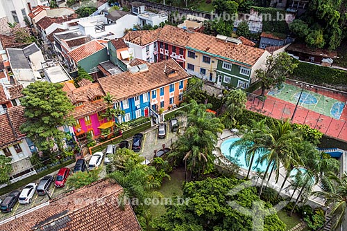  Vista de cima de condomínio residencial de casas  - Rio de Janeiro - Rio de Janeiro (RJ) - Brasil