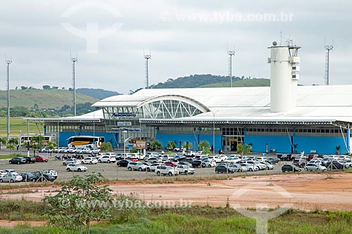  Vista geral do estacionamento do Aeroporto Regional Presidente Itamar Augusto Cautieiro Franco  - Goianá - Minas Gerais (MG) - Brasil