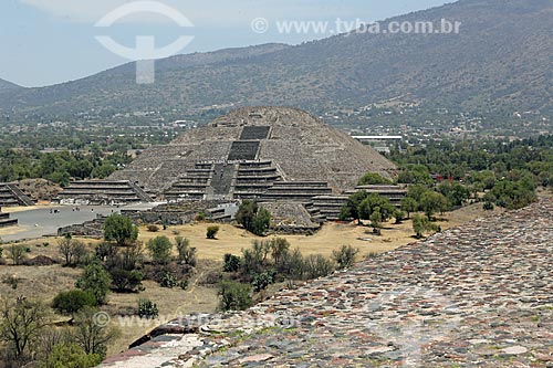  Pirámide de la Luna (Pirâmide da Lua) nas Ruínas de Teotihuacan  - San Juan Teotihuacán - Estado do México - México