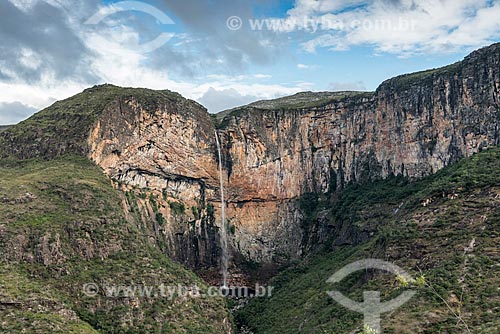  Vista geral da Cachoeira do Tabuleiro no Parque Estadual Serra do Intendente  - Conceição do Mato Dentro - Minas Gerais (MG) - Brasil