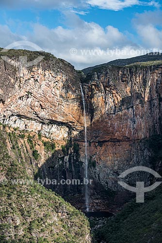  Vista geral da Cachoeira do Tabuleiro no Parque Estadual Serra do Intendente  - Conceição do Mato Dentro - Minas Gerais (MG) - Brasil