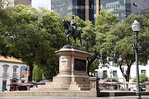  Estátua equestre do General Osório (1894) na Praça XV de Novembro  - Rio de Janeiro - Rio de Janeiro (RJ) - Brasil