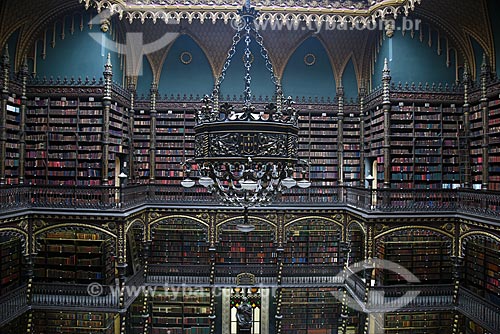  Interior do Real Gabinete Português de Leitura (1887)  - Rio de Janeiro - Rio de Janeiro (RJ) - Brasil