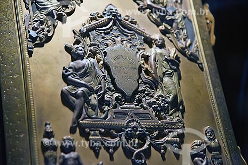  Livro de Ouro em homenagem ao presidente Eduardo de Lemos em exibição no Real Gabinete Português de Leitura (1887)  - Rio de Janeiro - Rio de Janeiro (RJ) - Brasil