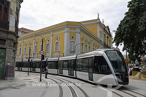  Veículo leve sobre trilhos na Rua da Constituição  - Rio de Janeiro - Rio de Janeiro (RJ) - Brasil