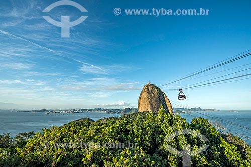  Vista do Pão de Açúcar durante a travessia entre o Morro da Urca  - Rio de Janeiro - Rio de Janeiro (RJ) - Brasil