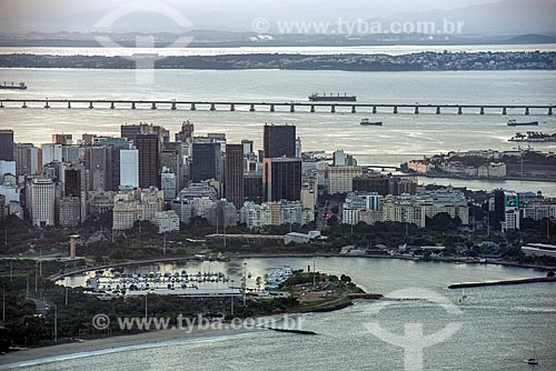  Vista da Marina da Glória com a Ponte Rio-Niterói ao fundo a partir do Pão de Açúcar  - Rio de Janeiro - Rio de Janeiro (RJ) - Brasil