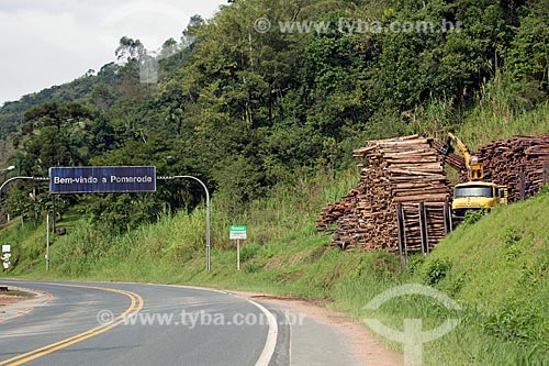  Madeireira Sell - no Km 110 da Rodovia Ralf Knaesel (SC-416)  - Pomerode - Santa Catarina (SC) - Brasil