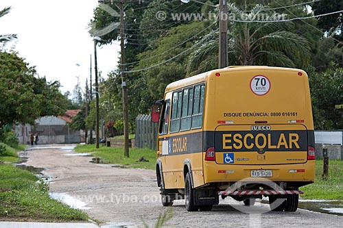  Ônibus Escolar na cidade de Laguna  - Laguna - Santa Catarina (SC) - Brasil