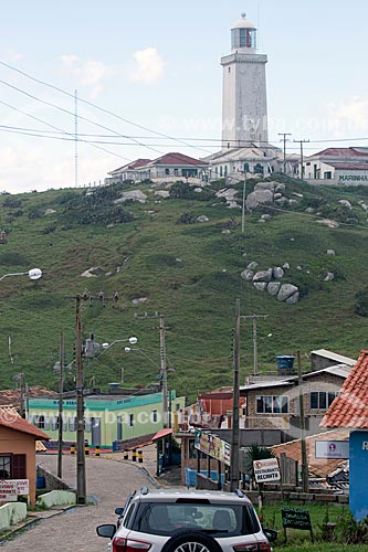  Vista do Farol de Santa Marta a partir da Vila do Farol de Santa Marta  - Laguna - Santa Catarina (SC) - Brasil