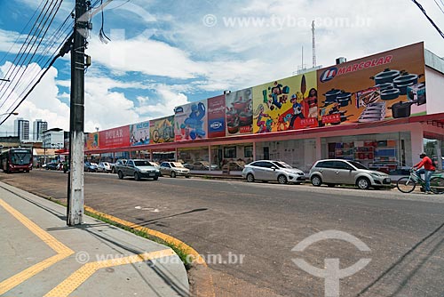  Fachada de loja de utilidades domésticas em rua comercial do centro de Macapá  - Macapá - Amapá (AP) - Brasil