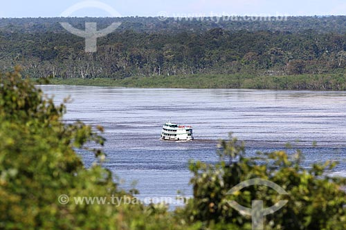 Chalana - embarcação regional - no Rio Negro próximo à Manaus  - Manaus - Amazonas (AM) - Brasil