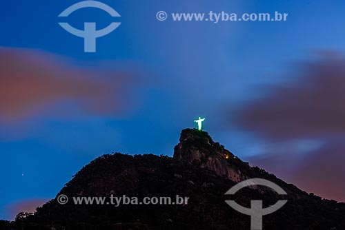  Vista do anoitecer no Cristo Redentor  - Rio de Janeiro - Rio de Janeiro (RJ) - Brasil