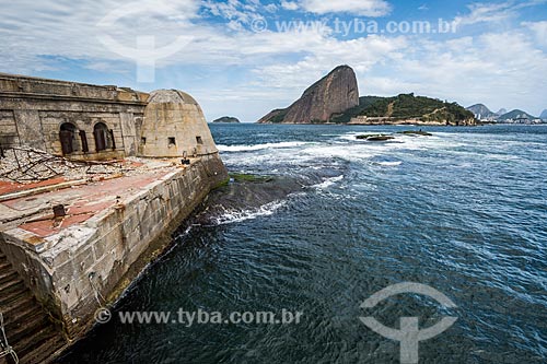  Vista do Pão de Açúcar a partir do Forte Tamandaré da Laje (1555)  - Rio de Janeiro - Rio de Janeiro (RJ) - Brasil
