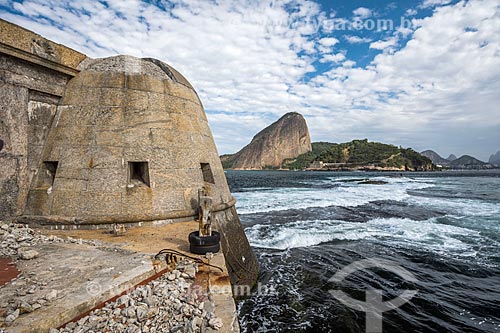  Vista do Pão de Açúcar a partir do Forte Tamandaré da Laje (1555)  - Rio de Janeiro - Rio de Janeiro (RJ) - Brasil