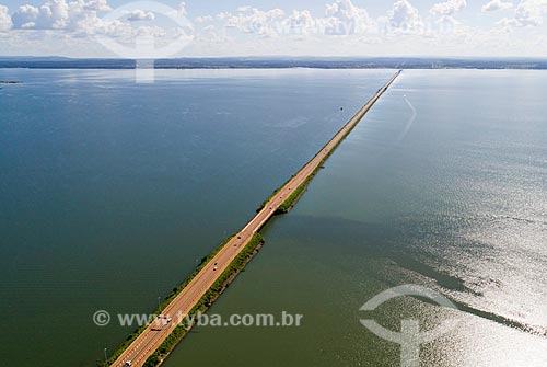  Foto aérea da Ponte Fernando Henrique Cardoso (2002) - também conhecida como Ponte da Amizade e da Integração  - Palmas - Tocantins (TO) - Brasil