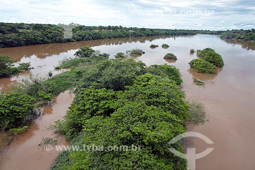  Vista do Rio do Sono - divisa natural entre as cidades de Bom Jesus do Tocantins e Pedro Afonso  - Pedro Afonso - Tocantins (TO) - Brasil