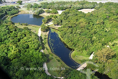  Foto aérea do Parque Natural Municipal Bosque da Barra  - Rio de Janeiro - Rio de Janeiro (RJ) - Brasil