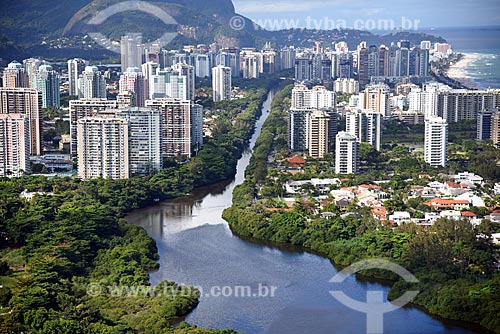  Foto aérea do Canal de Marapendi  - Rio de Janeiro - Rio de Janeiro (RJ) - Brasil
