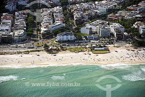  Foto aérea da orla da Praia da Barra da Tijuca  - Rio de Janeiro - Rio de Janeiro (RJ) - Brasil