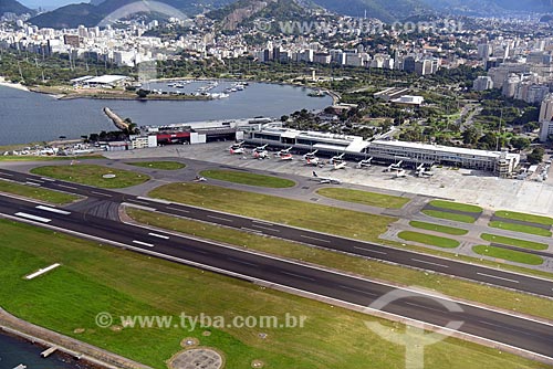  Foto aérea do Aeroporto Santos Dumont (1936)  - Rio de Janeiro - Rio de Janeiro (RJ) - Brasil