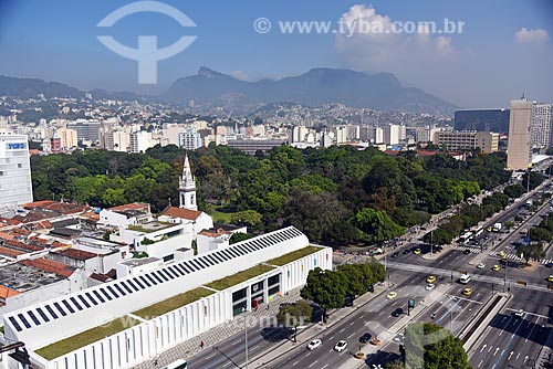  Vista de cima da Biblioteca Parque Estadual com o Campo de Santana (1880)  - Rio de Janeiro - Rio de Janeiro (RJ) - Brasil