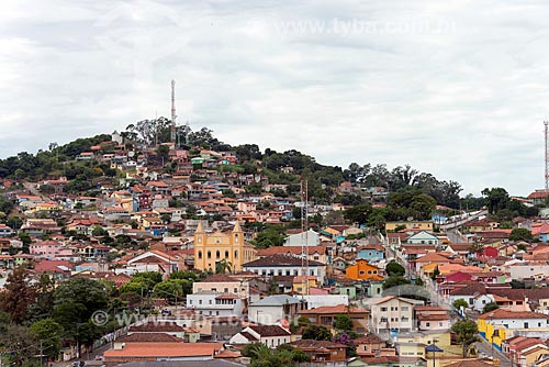  Vista geral da cidade de Santa Branca com a Igreja Matriz de Santa Branca (1828)  - Santa Branca - São Paulo (SP) - Brasil