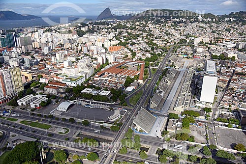  Foto aérea do Sambódromo da Marquês de Sapucaí (1984)  - Rio de Janeiro - Rio de Janeiro (RJ) - Brasil