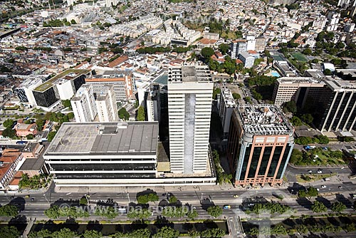  Foto aérea do Centro de Tratamento de Cartas dos Correios - CTC Cidade Nova - e do Teleporto do Rio de Janeiro  - Rio de Janeiro - Rio de Janeiro (RJ) - Brasil