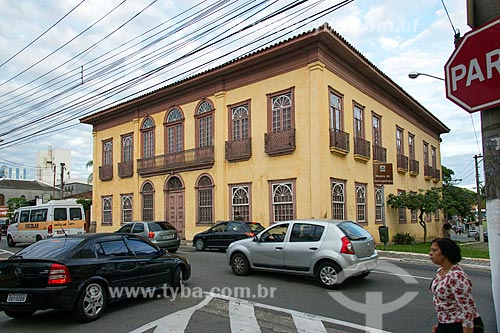  Fachada do Solar Gomes Leitão - hoje abriga o  Museu de Antropologia do Vale do Paraíba  - Jacareí - São Paulo (SP) - Brasil