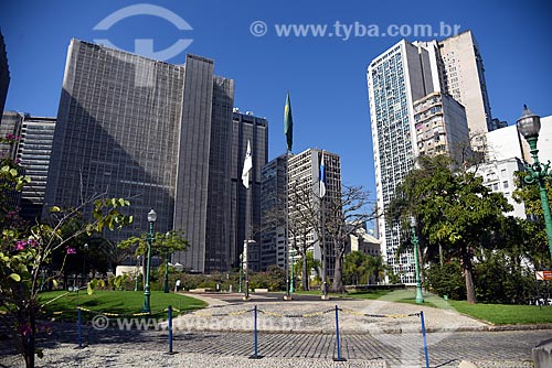  Vista de prédios comerciais à partir do Largo da Carioca  - Rio de Janeiro - Rio de Janeiro (RJ) - Brasil