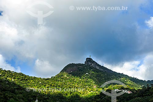 Vista do Cristo Redentor a partir do bairro de Cosme Velho  - Rio de Janeiro - Rio de Janeiro (RJ) - Brasil