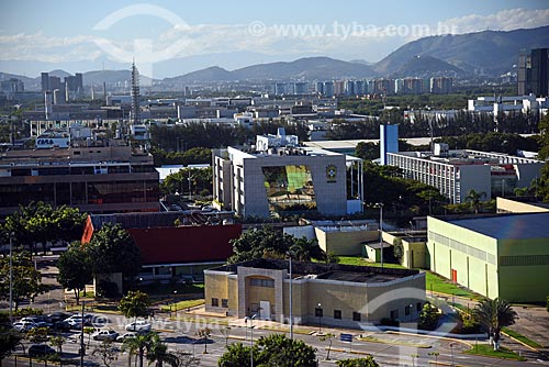  Vista do edifício sede da Confederação Brasileira de Futebol (CBF) a partir da Cidade das Artes - antiga Cidade da Música  - Rio de Janeiro - Rio de Janeiro (RJ) - Brasil