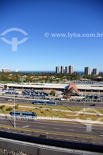  Vista do Terminal Alvorada a partir da Cidade das Artes  - Rio de Janeiro - Rio de Janeiro (RJ) - Brasil