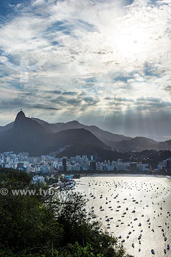  Vista do Cristo Redentor a partir do Pão de Açúcar  - Rio de Janeiro - Rio de Janeiro (RJ) - Brasil