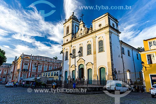  Fachada da Igreja de São Pedro dos Clérigos (século XVIII) no Terreiro de Jesus - também conhecido como Praça 15 de Novembro  - Salvador - Bahia (BA) - Brasil