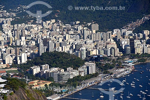  Vista do bairro de Botafogo e do Morro do Pasmado a partir do Pão de Açúcar  - Rio de Janeiro - Rio de Janeiro (RJ) - Brasil