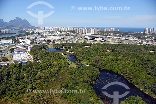  Foto aérea do Parque Natural Municipal Bosque da Barra  - Rio de Janeiro - Rio de Janeiro (RJ) - Brasil
