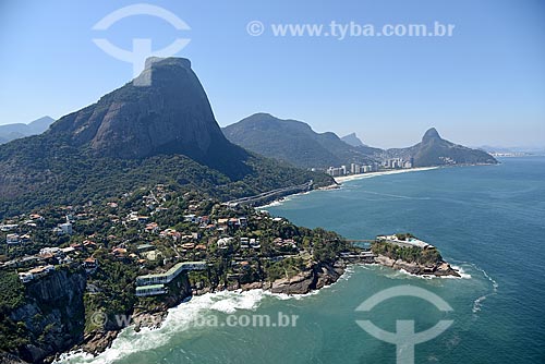  Foto aérea da Joatinga com a Pedra da Gávea e o Costa Brava Clube  - Rio de Janeiro - Rio de Janeiro (RJ) - Brasil