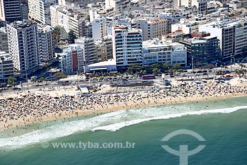  Foto aérea da orla da Praia de Ipanema  - Rio de Janeiro - Rio de Janeiro (RJ) - Brasil